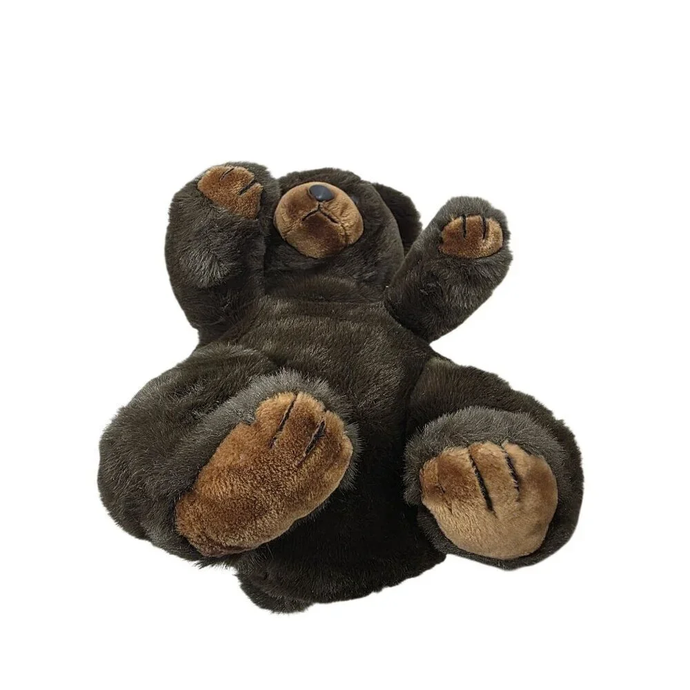 1982 America Wego Brown Teddy Bear 21” Plush Soft Stuffed Animal Plastic Nose